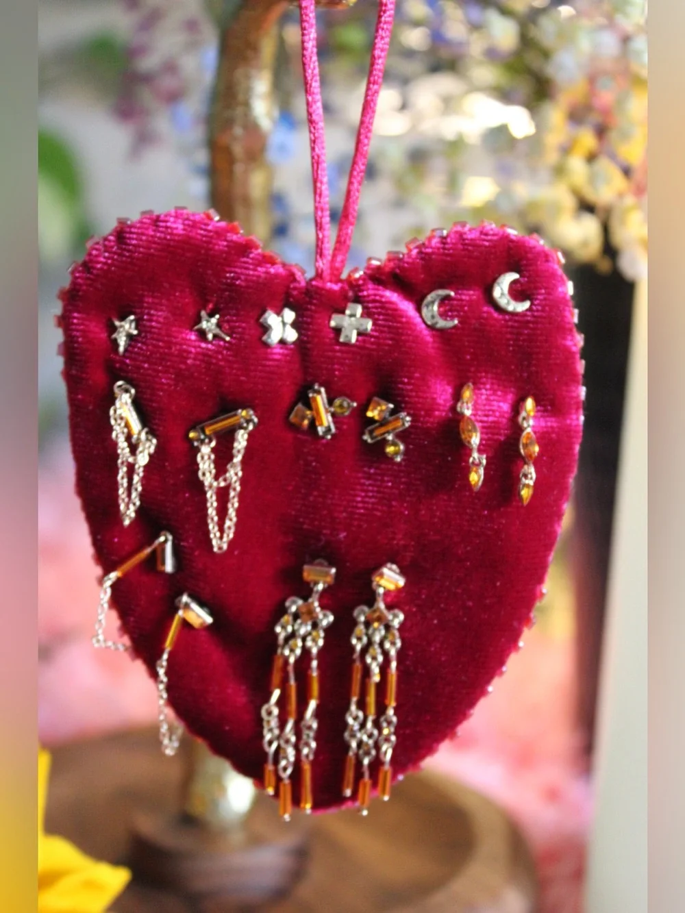 Free People Celestial Mix & Match Earring Set with Velvet Heart Holder